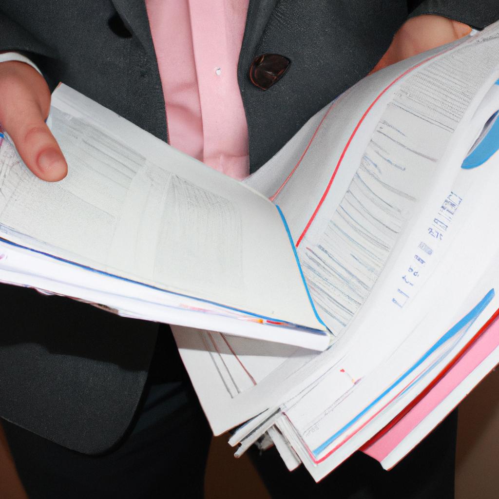 Person holding financial documents